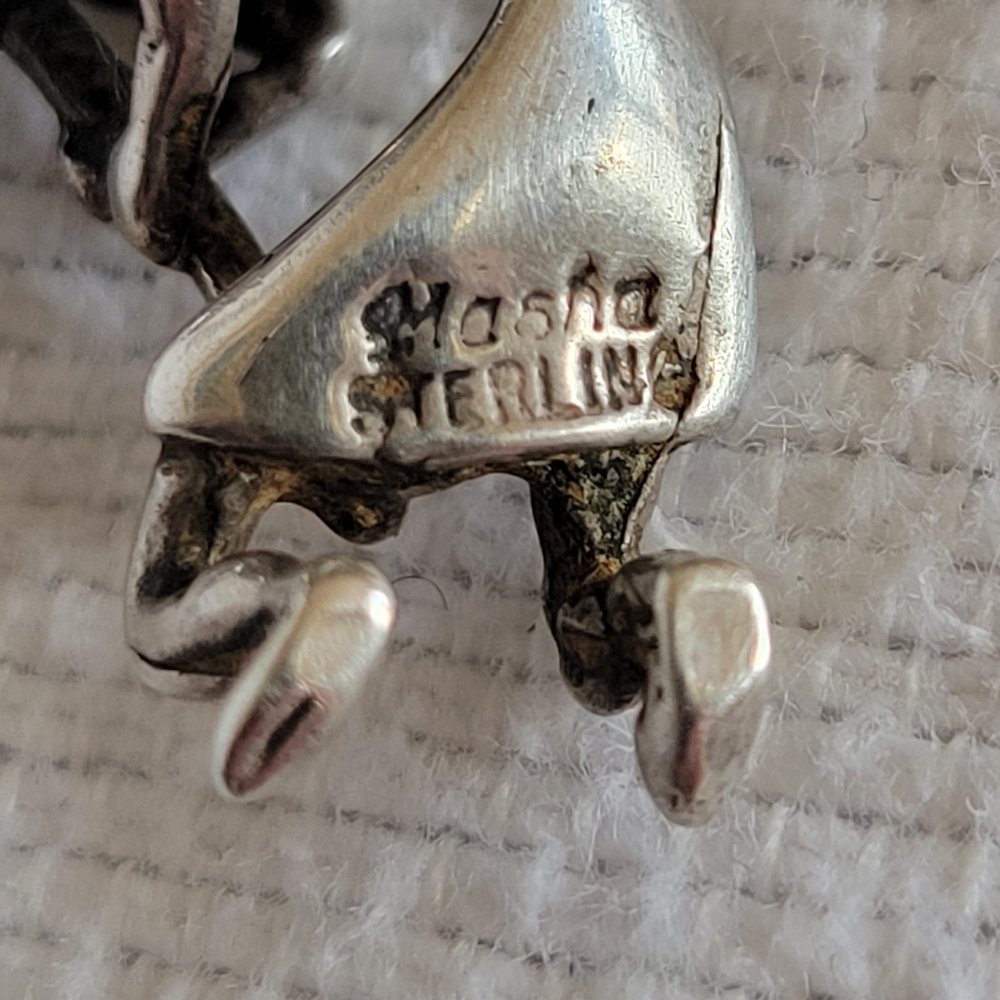 Vintage Sterling Silver Kokopelli necklace - Picture 4 of 7